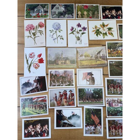 Lot of 32 Colonial Williamsburg VA Blank Greeting Cards. Flowers. Scenery. Etc. - Picture 2 of 3